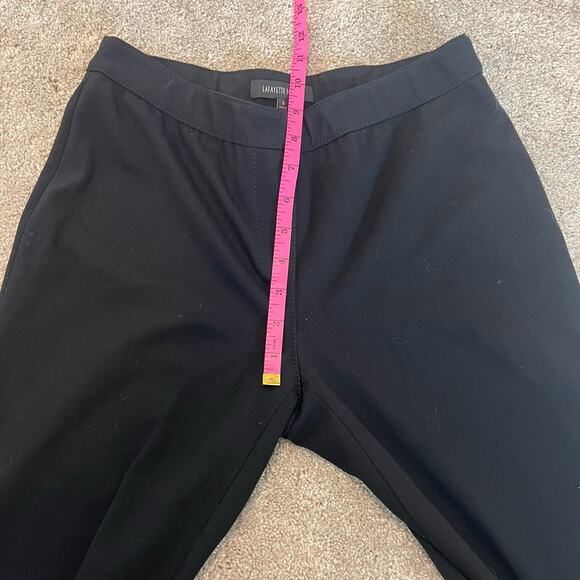 Lafayette 148 New York Women's Black Pull On Straight Leg Trouser Pant Size S - Picture 8 of 11